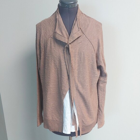 Brochu Walker Cotton/Linen Open Style Cardigan - Size M - Picture 4 of 10